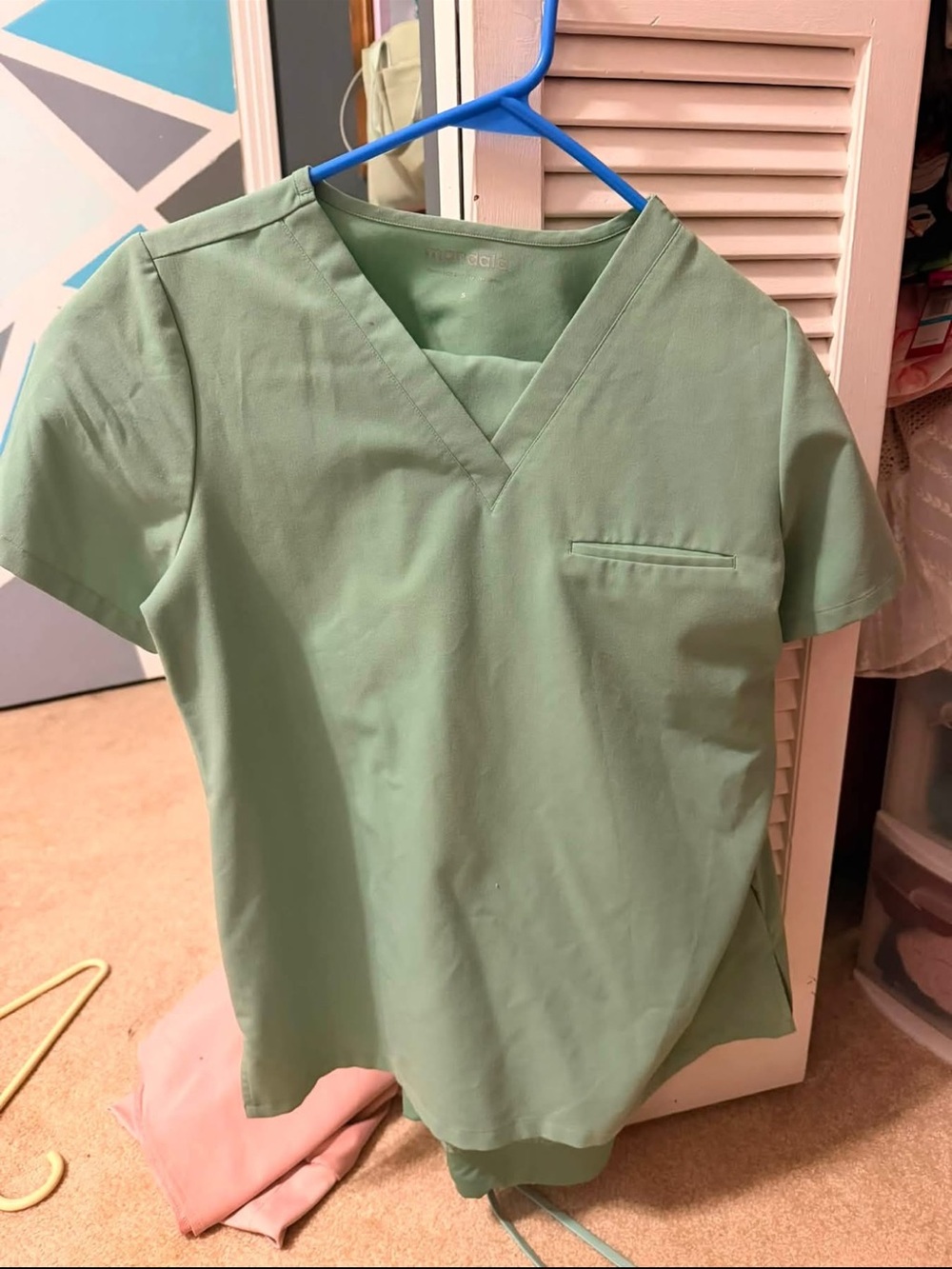 Light Green Medical Scrub Jogger Set